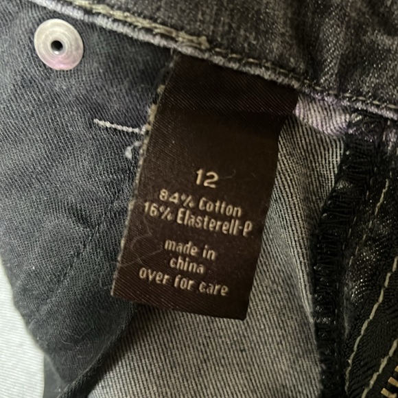 The Limited Denim Jean 312 size 12 Charcoal - Picture 3 of 3